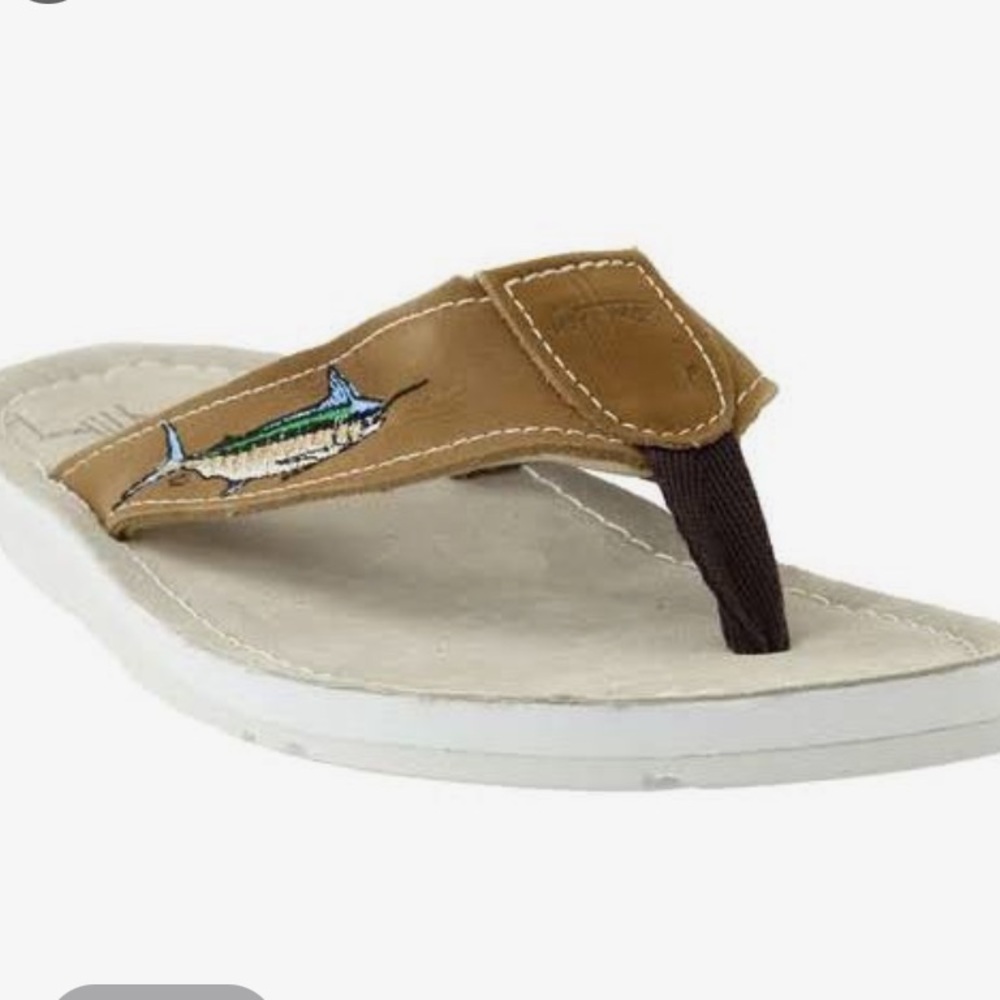 Guy Harvey Mens Blue Marlin Sandals Casual Size 11 NWOT